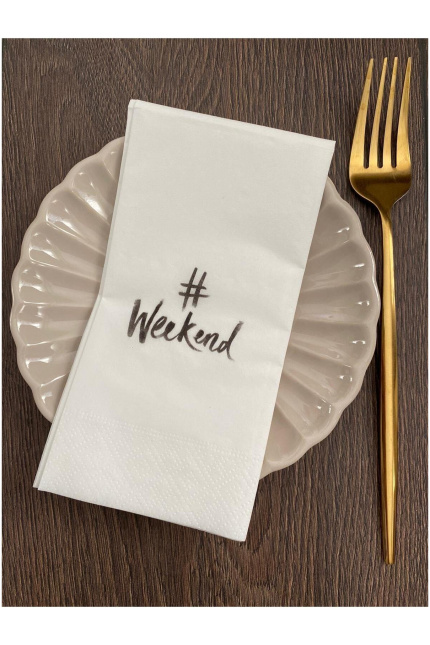 Weekend Baskılı Peçete 16'lı