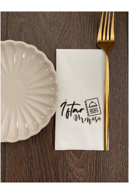 Iftar Menüsü Baskılı Peçete 16'lı