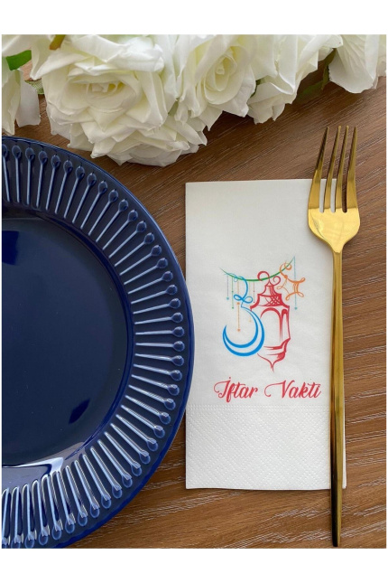 Iftar Vakti Sunum Peçetesi 16'lı