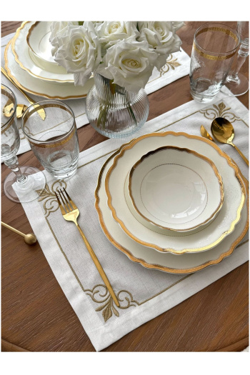 Lux Grup Jasmine Amerikan Servis 2'li Gold Sim - Görsel 3